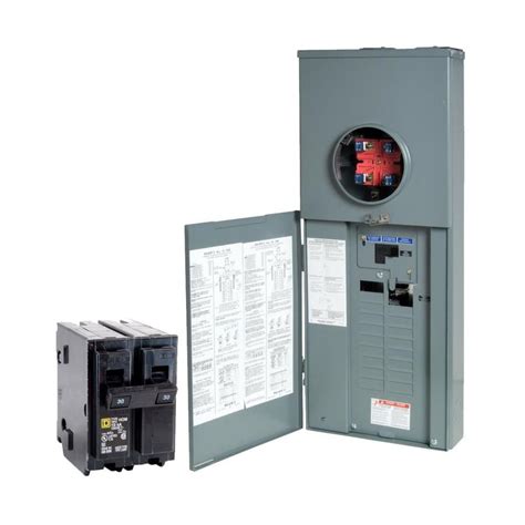 The Square D 200 Amp 20-Space 40-Circuit Combination Meter Socket and Main Breaker Load Center is suitable for use as a combination service entrance device (CSED). . Square d 200 amp 20spaces 40circuit main breaker meter combo load center